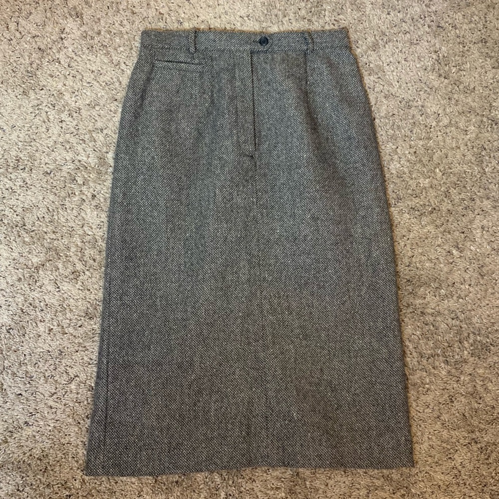 LAUREN WOOL PENCIL SKIRT